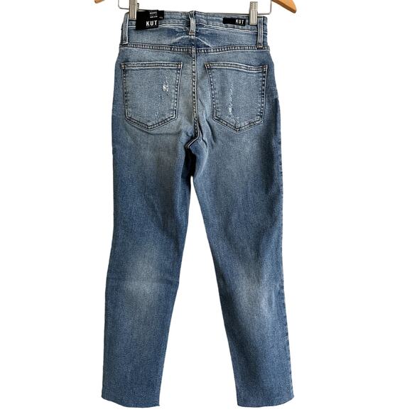 Kut From The Kloth-High Rise Rachael Fab Ab Mom Jean-Size 00-NWT - Picture 4 of 13